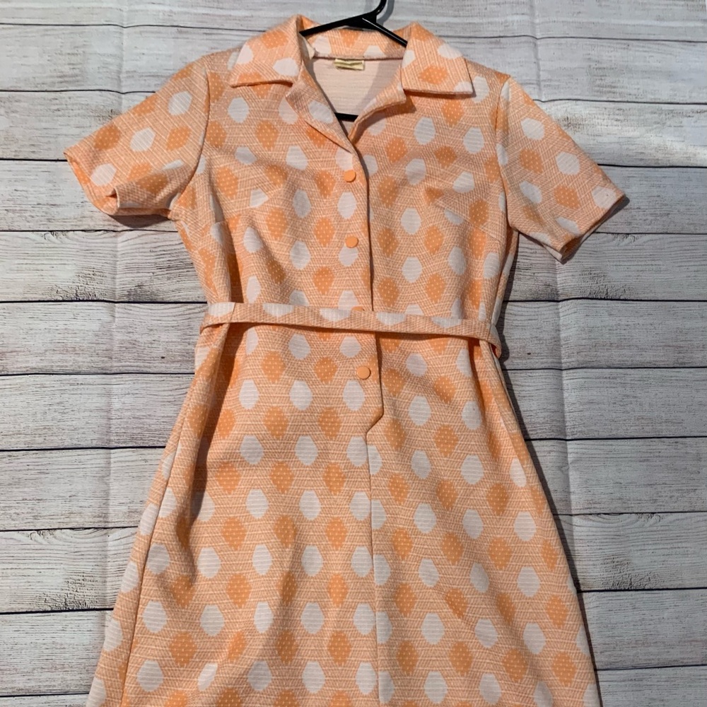 🔥Host pick🔥Vintage coral polka dot dress - Picture 14 of 16